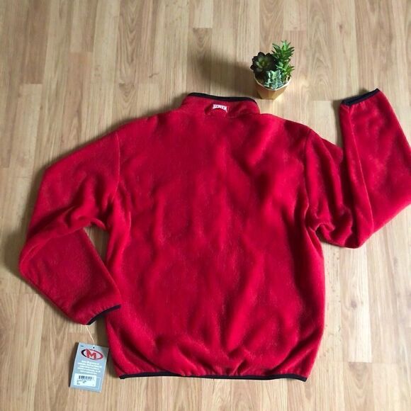NWT MARKER Red Fleece Full Zip Jacket - Picture 6 of 6